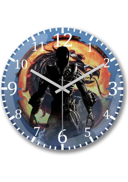 Modern cam duvar saati, şık ve zarif tasarımıyla evinize şıklık katar