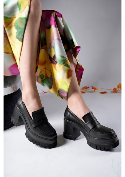 Kadın Loafer Vegan Deri Ortopedik Dolgu Topuk Kaymaz Taban Koku Önleyici Slip-On Ayakkabı