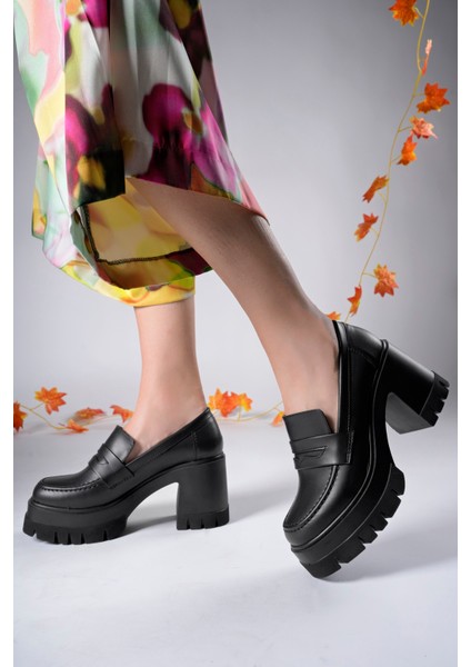 Kadın Loafer Ayakkabı Vegan Deri Ortopedik İç Taban Kalın Dişli Kaymaz Koku Önleyici fiyatları