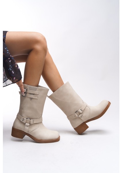 Galmicca Kadın Toka Detaylı Kısa Çizme 00123022