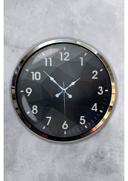 Modern 40 cm metal duvar saati, şık ve dekoratif eviniz için ideal seçenek
