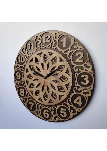 Özel Tasarım Sarmaşık Duvar Saati 40 x 40 cm