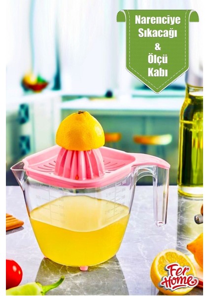 Limon Portakal Narenciye Sıkacağı Katı Meyve Sıkacağı 1 Lt Ölçü Kabı Pratik Mutfak Gereçleri