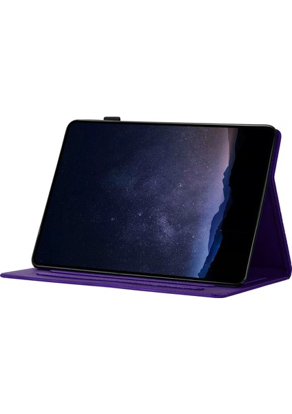 iPad Air (2020 2022) Petek Baskılı Kart Yuvalı Deri Tablet Kılıfı (Yurt Dışından)