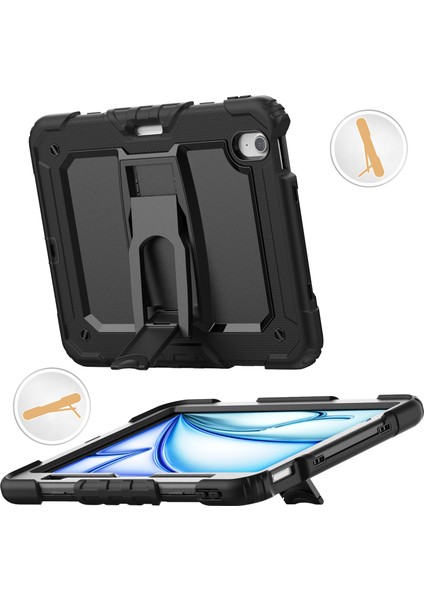 iPad Air 11 (2024) Pc Omuz Askılı Silikon Tablet Kılıfı (Yurt Dışından) fiyatları