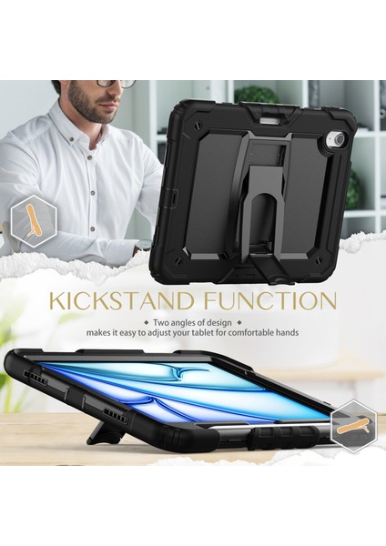 iPad Air 11 (2024) Pc Omuz Askılı Silikon Tablet Kılıfı (Yurt Dışından) indirimleri