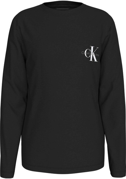 Baskılı Siyah Erkek T-Shirt IU0IU00677BEH