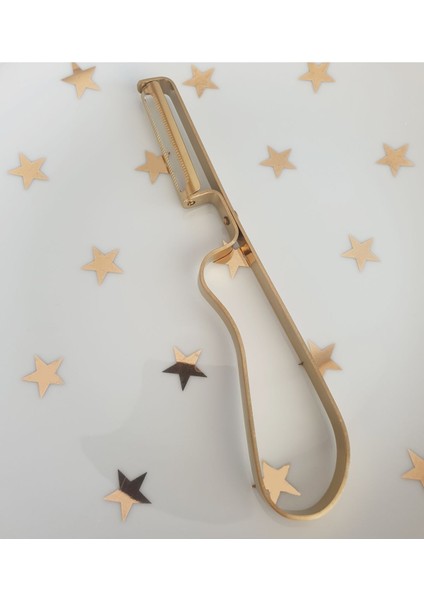 Gold Paslanmaz Çelik Sebze Meyve Elma Dilimleyici Patates Soyucu Parer Aracı