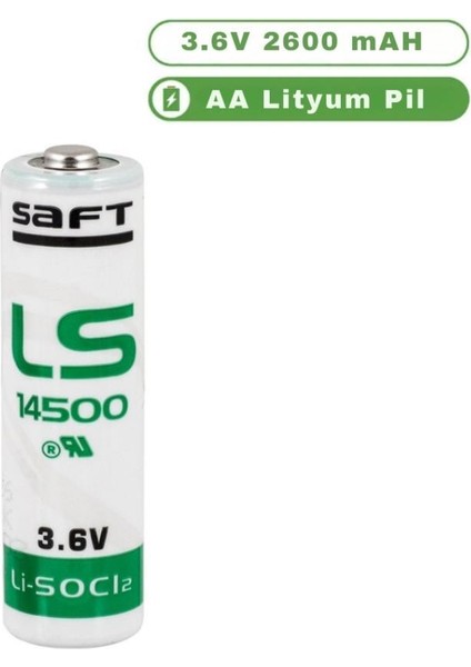 LS14500 Aa 3.6 V Li-Socı2 Lityum Kalem Pil fiyatları
