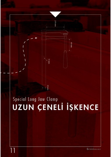 Uzun Çeneli Işkence 100 cm - 1000X215 mm