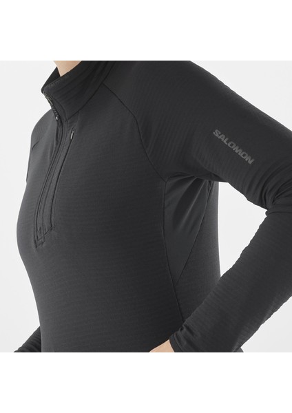 Essential Lightwarm Kadın Yarım Fermuar Polar - Siyah fırsatları