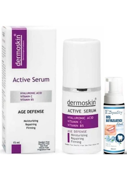 Age Defense Active Serum 15 Ml - Diş Beyazlatıcı Köpük Hediye