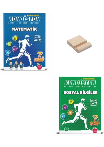 7. Sınıf Kondisyon Matematik ve Sosyal Bilgiler Soru Bankası - Telefon Tutucu