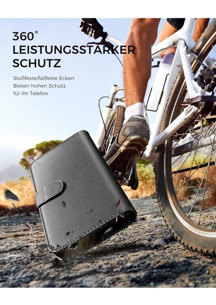 Samsung Galaxy S24 Fe Kılıf 360 Tam Kaplar Deri Dokulu Kapaklı Cüzdanlı Standlı Kartvizitli Kapak indirimleri