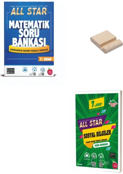 7. Sınıf All Star Matematik ve Sosyal Bilgiler Soru Bankası - Telefon Tutucu