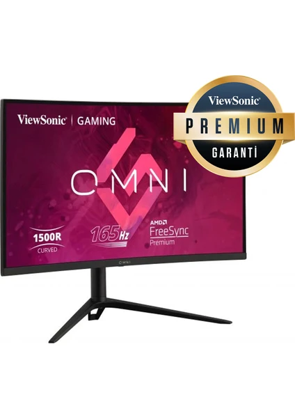 Vıewsonıc 27'' VX2718-2KPC-MHDJ Qhd 2560 x 1440 Freesync 1ms 165HZ 2xhdmı Dp Curved Monitör