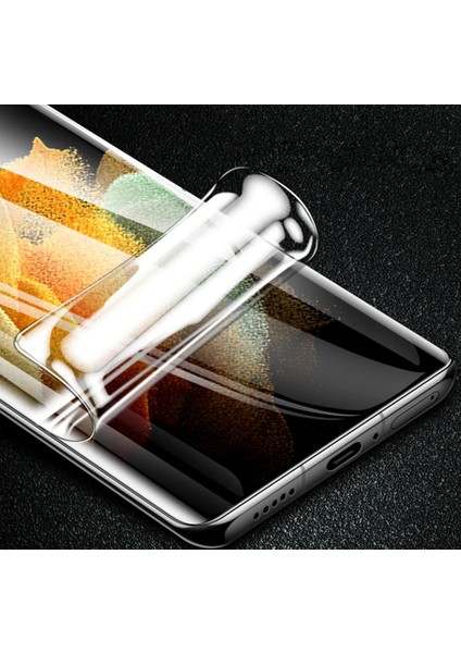 Tecno Camon 30S Pro Kavisli Ekran Koruyucu Nano Polimer Film - Mega Darbe Emici Etkin Koruma - Ekranı Tam Kaplar