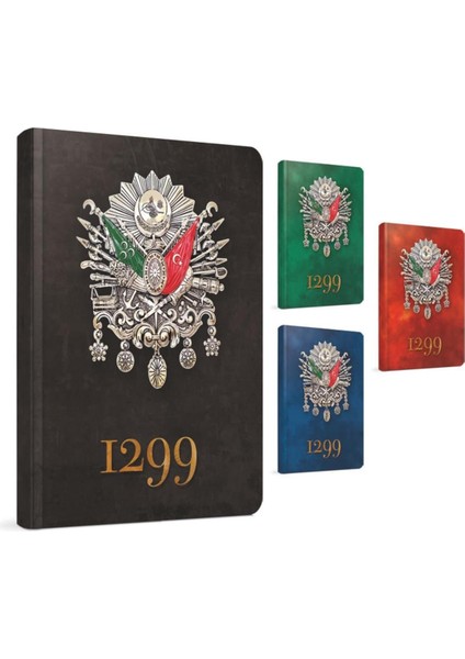 1299 Sert Kapak Defter 13X21 Çizgili 120 Yaprak (6845)