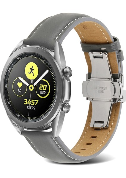 Samsung Galaxy Watch4 20MM Için Hakiki Deri Saat Kayışı (Yurt Dışından)