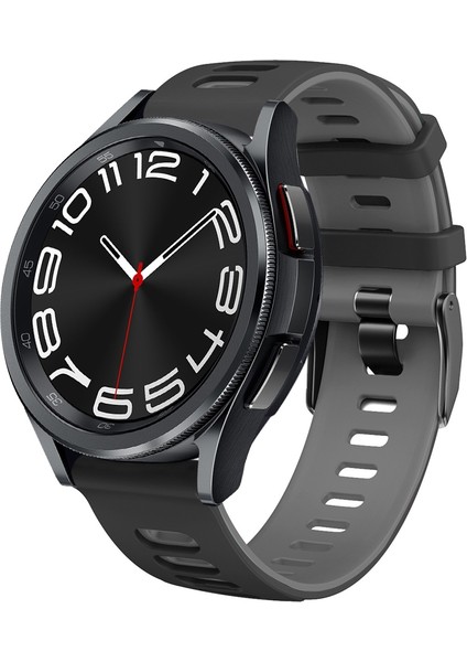Samsung Galaxy Watch 6 Classic 47MM Için Silikon Kayış (Yurt Dışından)