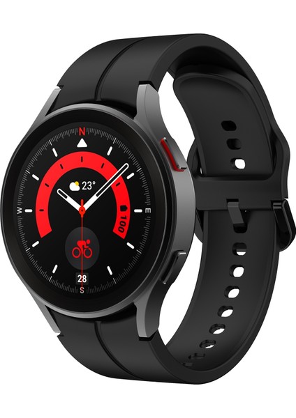 Samsung Galaxy Watch 5 Pro 45MM Için Silikon Saat Kayışı (Yurt Dışından)