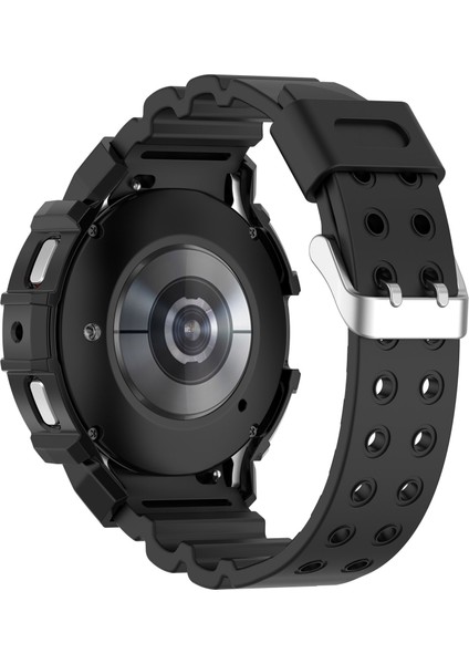 Samsung Galaxy Watch4 44MM Için Silikon Kayış + Saat Kılıfı (Yurt Dışından)