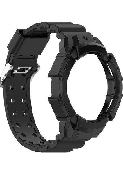 Samsung Galaxy Watch4 44MM Için Silikon Kayış + Saat Kılıfı (Yurt Dışından)