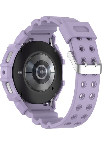Samsung Galaxy Watch4 44MM Için Silikon Kayış + Saat Kılıfı (Yurt Dışından)