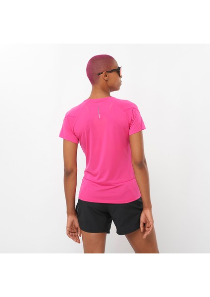 Cross Run Kadın Koşu Tişört - Pembe fiyatları