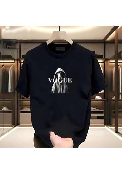 Valeo Baskılı Siyah Tshirt