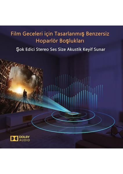 X6 1080P Full Hd LED Projeksiyon, 4K Desteği, Android, Wi-Fi, Bt 5.2, Otomatik Odaklama, 30000 Lümen Siyah