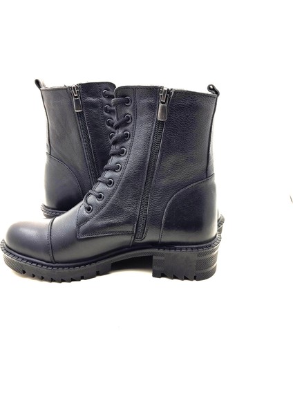 5003 MODA KADIN HAKİKİ DERİ UZUN KONÇLU POSTAL BOT