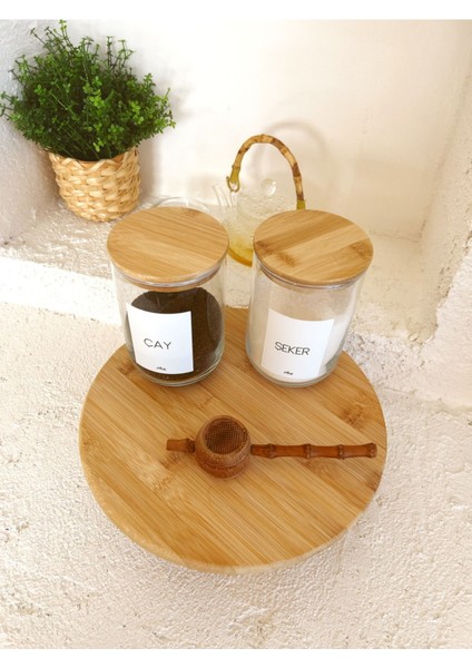 Bambu Ayaklı Yuvarlak Kesme ve Sunum Tahtası / Baharqt Altlığı fırsatları