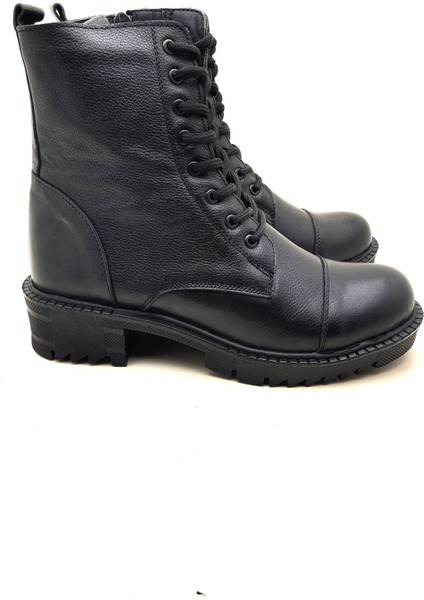 5003 MODA KADIN HAKİKİ DERİ UZUN KONÇLU POSTAL BOT