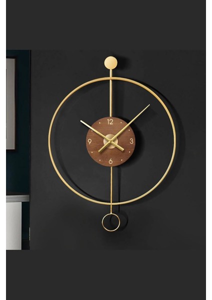 ( x x l Büyükboy) Ispanyol Orbit Time , Modern Dekoratif Metal Ahşap Duvar Saati
