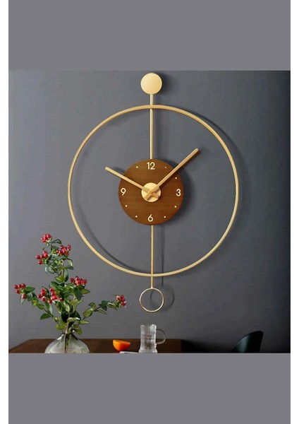 ( x x l Büyükboy) Ispanyol Orbit Time , Modern Dekoratif Metal Ahşap Duvar Saati