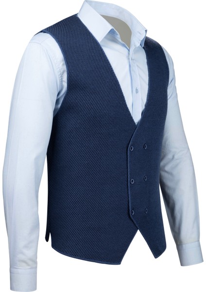 Erkek Düğmeli Spor / Regular Kalıp Triko Örme Kolsuz Yelek - 5013LS fiyatları