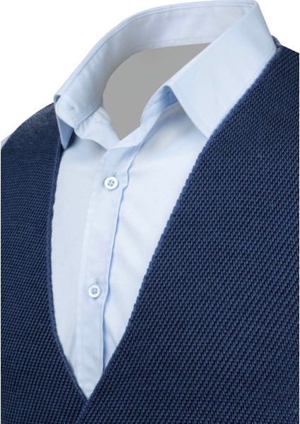 Erkek Düğmeli Spor / Regular Kalıp Triko Örme Kolsuz Yelek - 5013LS modelleri