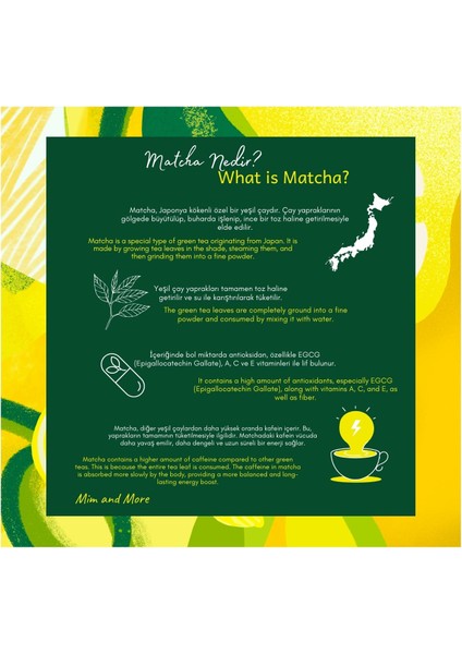 Lemon Matcha - Limon Aromalı Matcha, 25 Gr