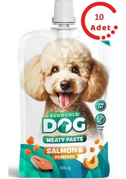 Köpek Et Ezme Ödülü Somon-Balkabağı 100 gr x 10 Adet