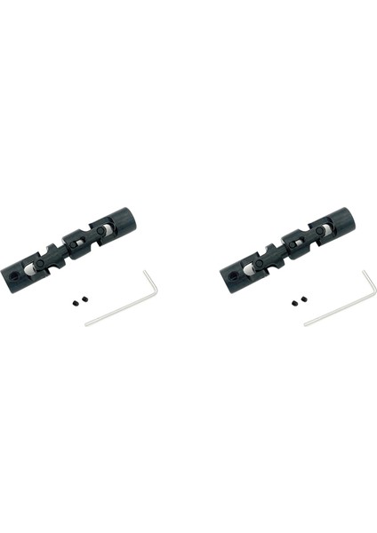 2x Metal Evrensel Tahrik Mili Cvd D42 1/10 Rc Araba Yükseltme Parçaları Yedek Aksesuarlar, Siyah (Yurt Dışından)