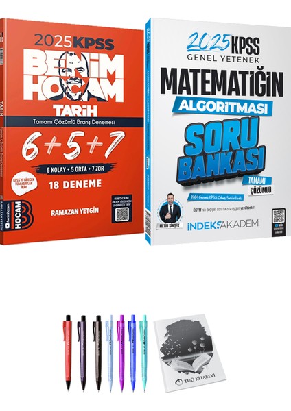 2025 KPSS Matematiğin Algoritması Soru Bankası - 2025 KPSS Tarih 18 Deneme + Hediyeli