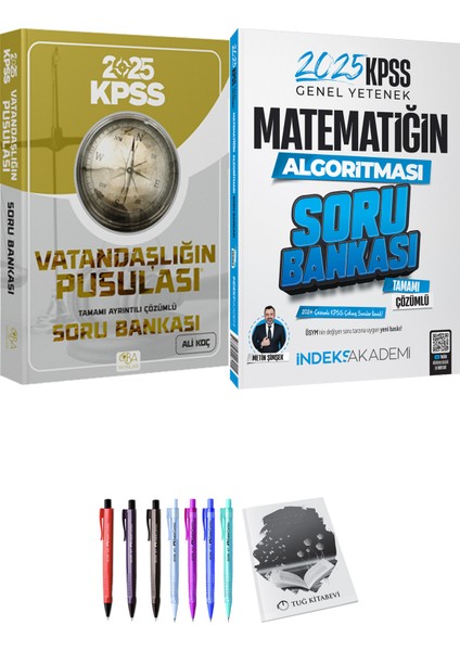 Cba 2025 KPSS Matematiğin Algoritması Soru Bankası - Cba Yayınları 2025 KPSS Vatandaşlığın Pusulası Soru Bankası Çözümlü + Hediyeli