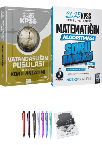 Cba 2025 KPSS Matematiğin Algoritması Soru Bankası - Cba Yayınları 2025 KPSS Vatandaşlığın Pusulası Konu Anlatımı + Hediyeli