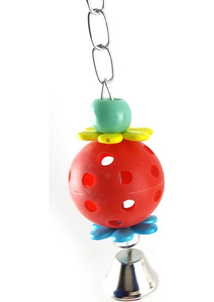 1 Adet Kırmızı Stil 1 Adet Papağan Oyuncakları Plastik Eğlenceli Evcil Kuş Papağan Tırmanma Isırma Çiğneme Asılı Salıncak Çan Top Kuş Etkileşimli Oyuncak Evcil Hayvan Malzemeleri (Yurt Dışından)