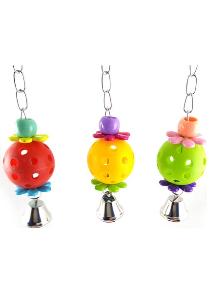 1 Adet Kırmızı Stil 1 Adet Papağan Oyuncakları Plastik Eğlenceli Evcil Kuş Papağan Tırmanma Isırma Çiğneme Asılı Salıncak Çan Top Kuş Etkileşimli Oyuncak Evcil Hayvan Malzemeleri (Yurt Dışından)