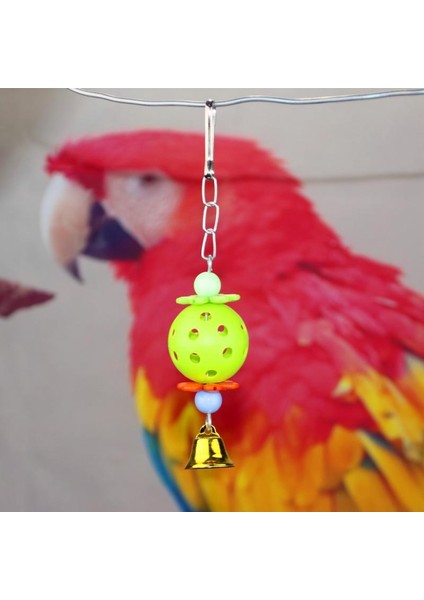 1 Adet Kırmızı Stil 1 Adet Papağan Oyuncakları Plastik Eğlenceli Evcil Kuş Papağan Tırmanma Isırma Çiğneme Asılı Salıncak Çan Top Kuş Etkileşimli Oyuncak Evcil Hayvan Malzemeleri (Yurt Dışından)