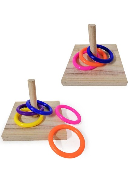 3 Dönüş Stili Kuş Eğitici Oyuncak Ahşap Platform Yığma Halkalar Papağan Zeka Geliştirme Eğitimi Pet Malzemeleri Için Muhabbet Kuşu (Yurt Dışından) modelleri