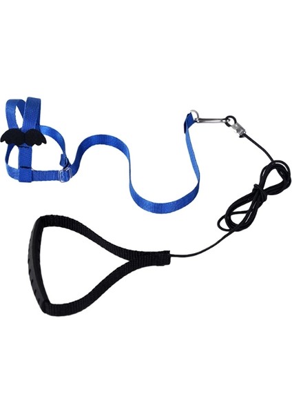 Mavi Stil Xl Beden Hafif Kuş Askıları Papağan Uçan Halat Dışarı Yürüyüş Için Taşınabilir Evcil Ürün Anti-Isırma Takımı Kanatlı Sevimli L69B (Yurt Dışından)