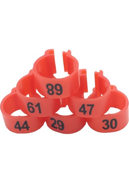 Kırmızı Stil 10MM Dijital Kuş Ayak Yüzüğü Güvercin Eğitim Aracı Renkler Tanımlama Yüzüğü Kuş Malzemeleri Papağan Ayak Klips Yüzüğü (Yurt Dışından)